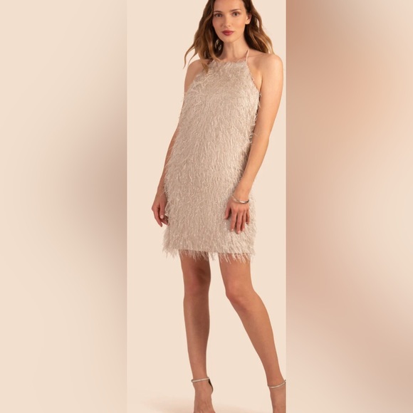Trina Turk Women's eye lash Halter Serah Dress - Picture 1 of 15